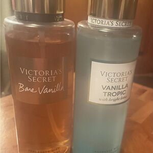 Victoria's Secret Bare Vanilla and Vanilla Tropic Mist Duo